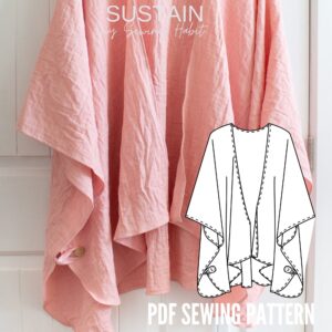 Boho Beach Cover-Up Sewing Pattern (PDF Pattern File) (S0023)