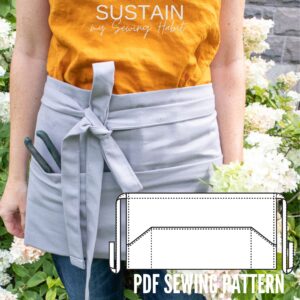 Hipster Apron Sewing Pattern (PDF Pattern File) (S7012)