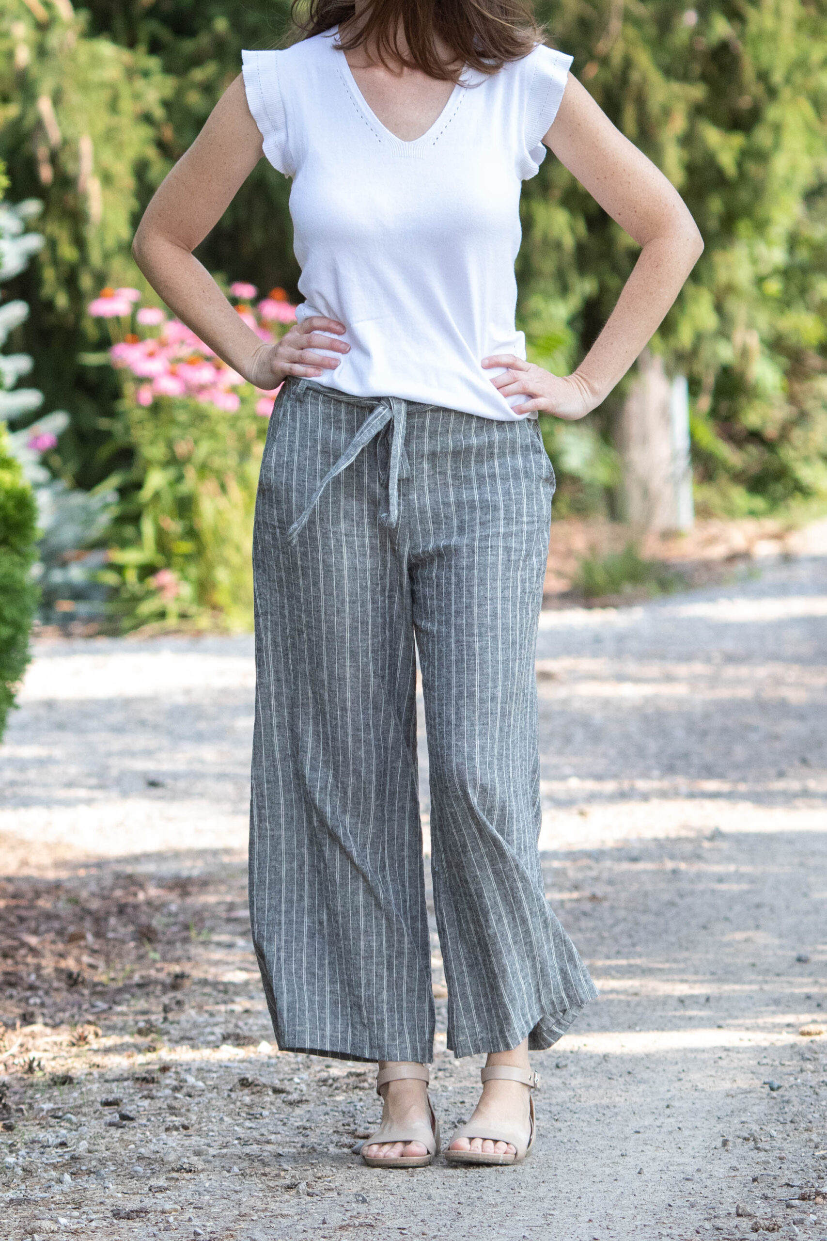 Wide-Leg Culotte Pants Sewing Pattern US6,8,10 (PDF Pattern File) (S1001) - Image 2