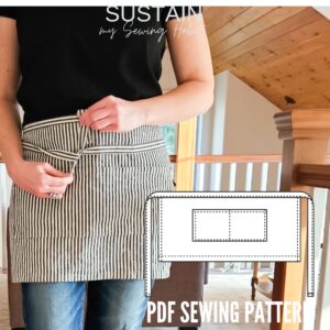 Waist Apron Sewing Pattern (PDF Pattern File) (S7018)
