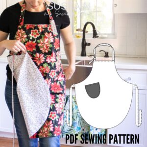 Reversible Apron Sewing Pattern (PDF Pattern File) (S7020)