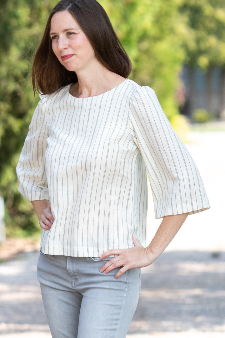 Bell Sleeve Top Sewing Pattern US 6-10 (PDF Pattern File) (S2001) - Image 4