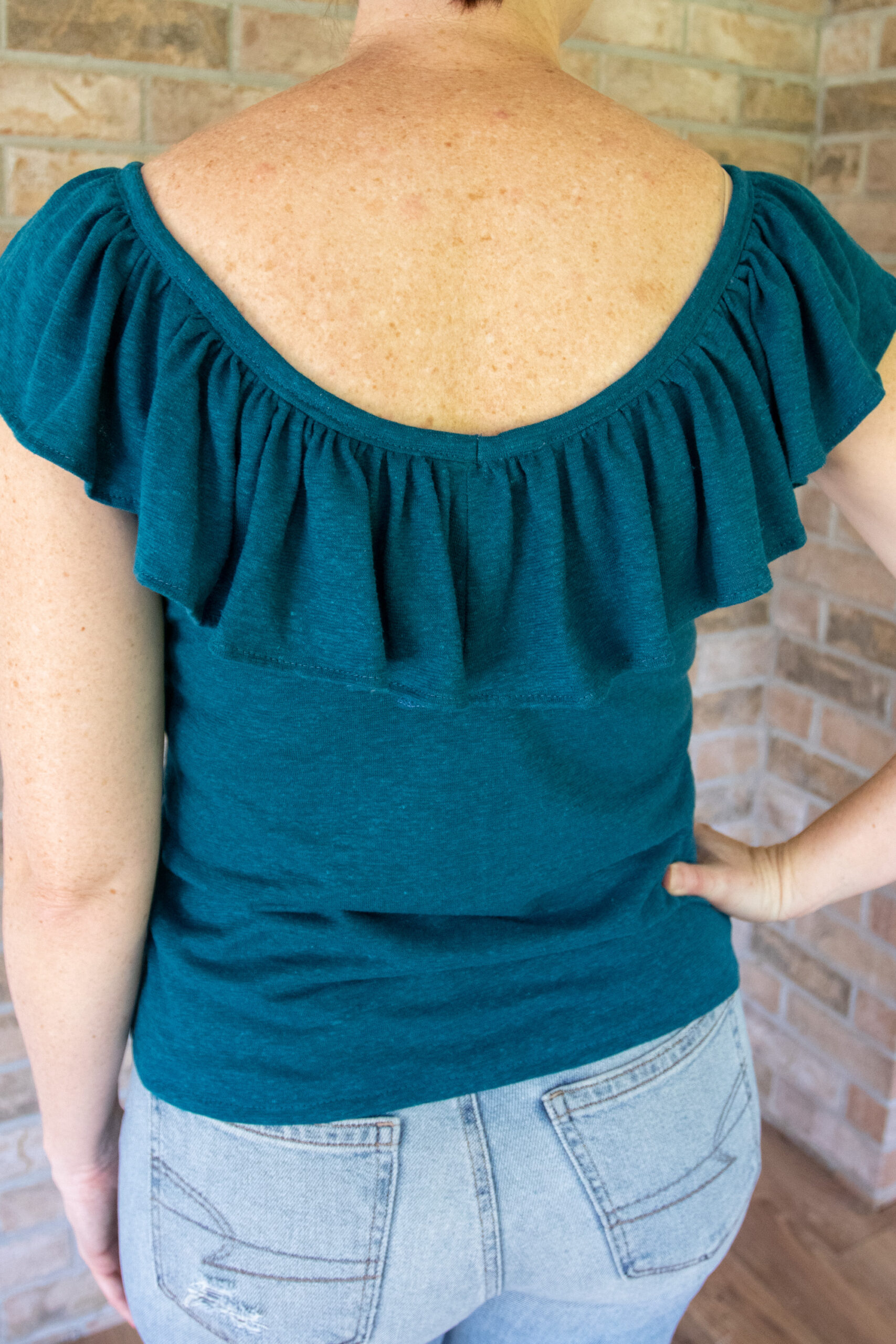 Ruffled Top Sewing Pattern US S-XL (Pattern File) (S2010) - Image 3