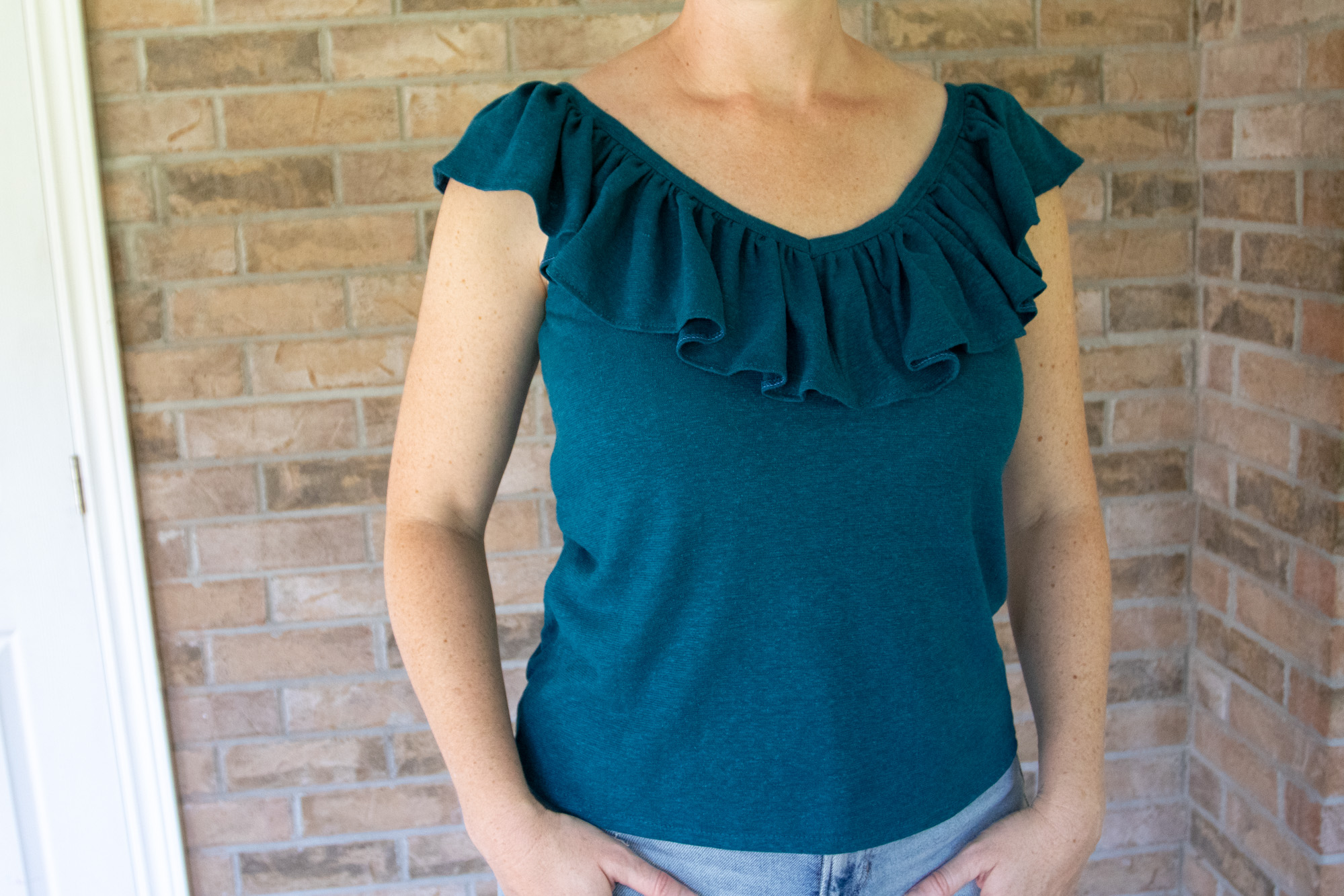Ruffled Top Sewing Pattern US S-XL (Pattern File) (S2010) - Image 4