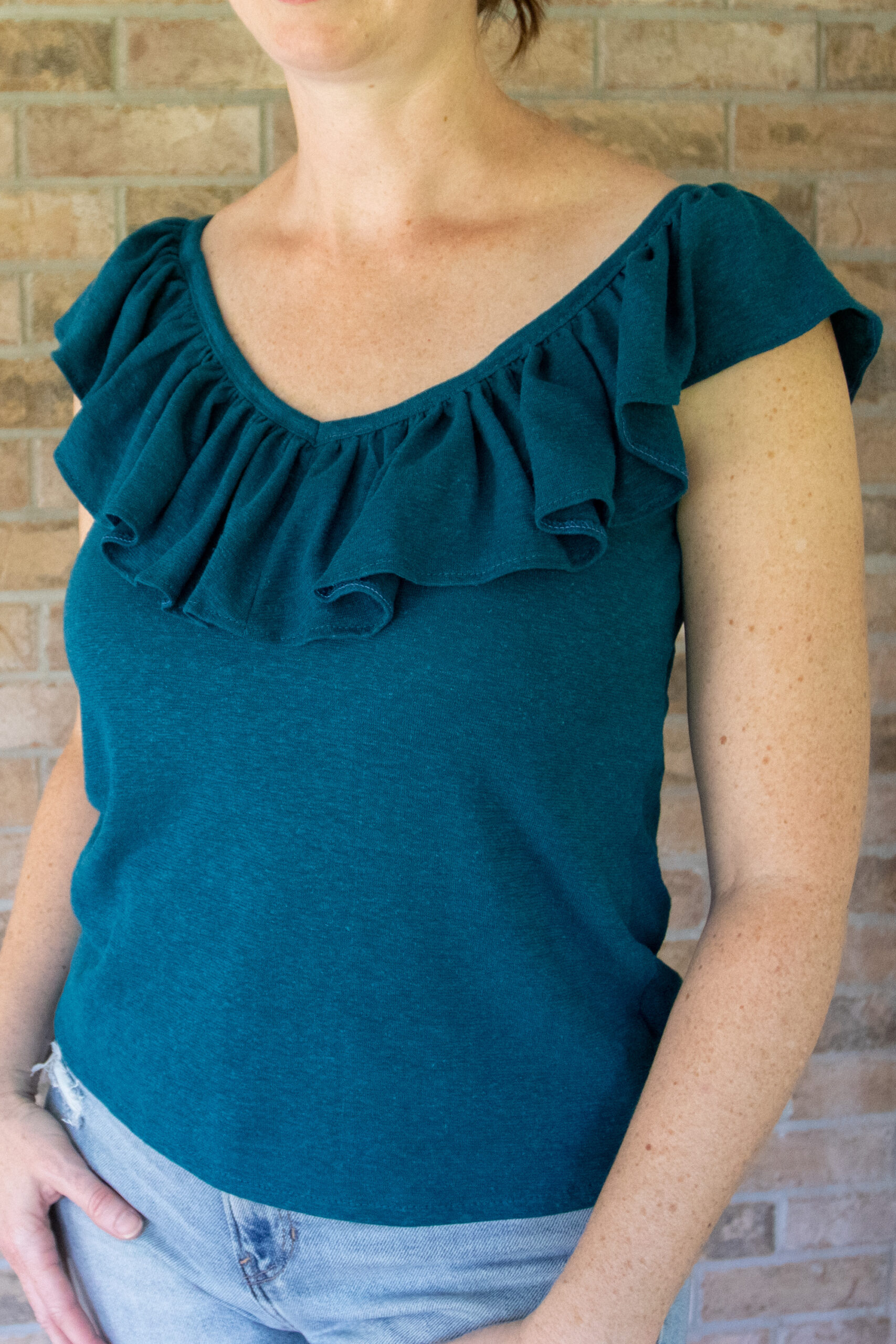 Ruffled Top Sewing Pattern US S-XL (Pattern File) (S2010) - Image 5