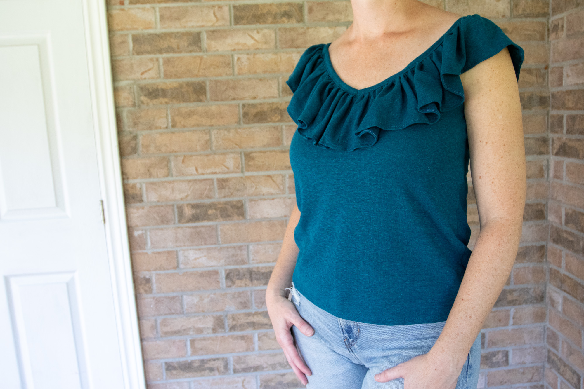 Ruffled Top Sewing Pattern US S-XL (Pattern File) (S2010) - Image 6
