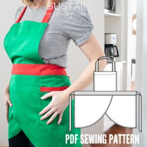 Elf Apron Sewing Pattern (PDF Pattern File) (S7025)