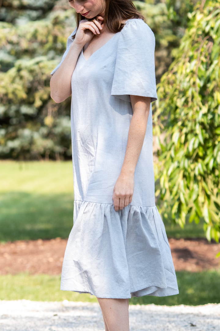 Mid-Maxi Dress Sewing Pattern US6,8,10 (PDF Pattern File) (S3001) - Image 5