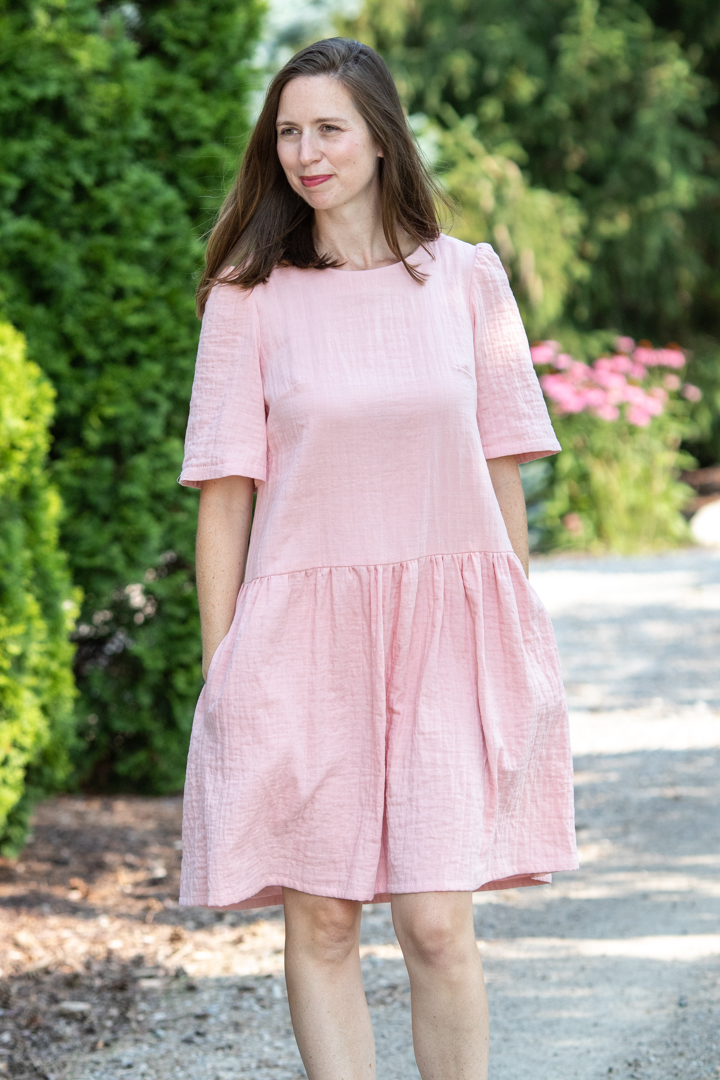 Casual Dress with Gathers Sewing Pattern US6,8,10 (PDF Pattern File) (S3002) - Image 2