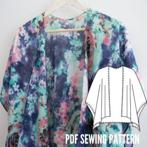 Kimono Coverup Sewing Pattern (PDF Pattern File) (S6001)