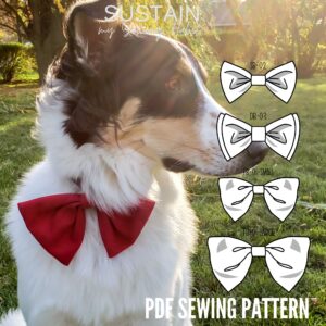 Dog Bowtie Sewing Pattern (PDF Pattern File) (S8002)