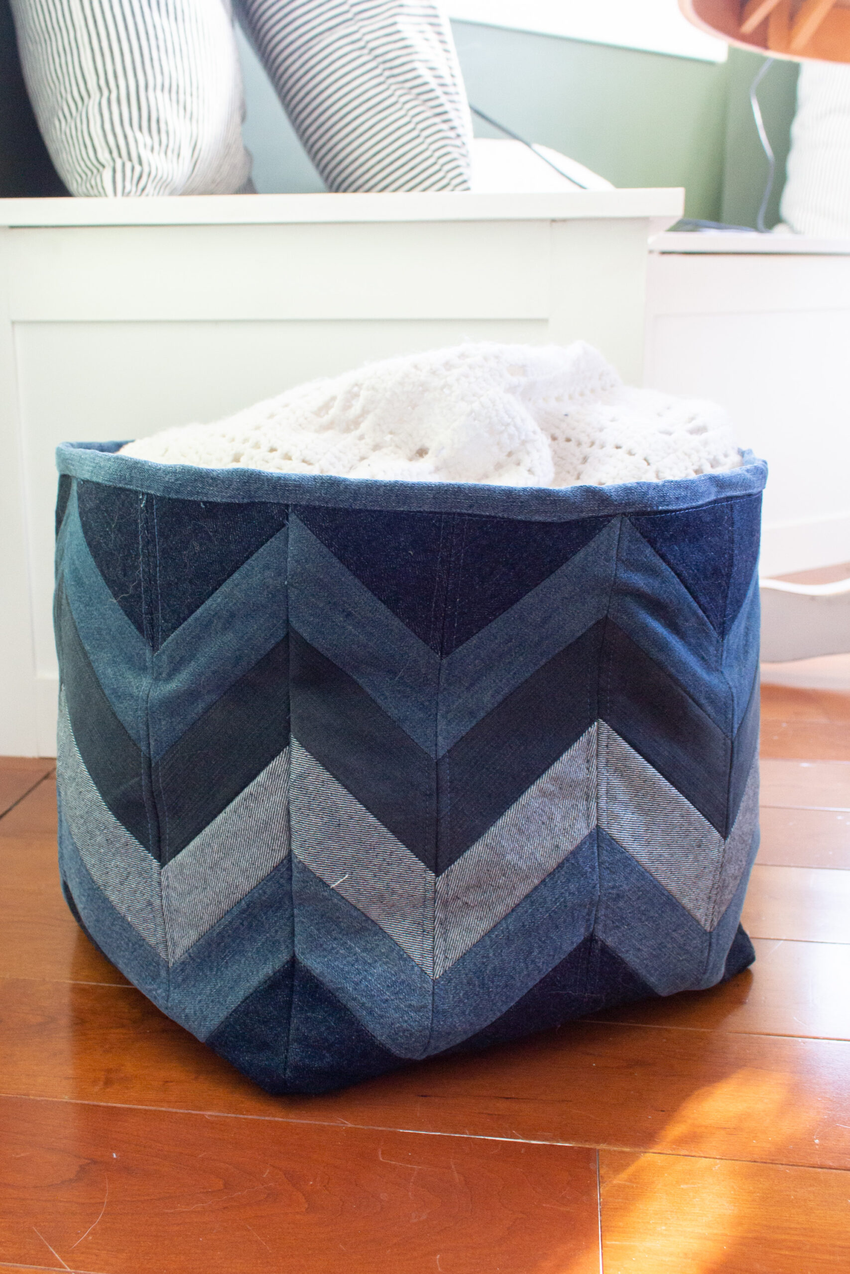 Herringbone Patchwork Storage Cube Sewing Pattern (PDF Pattern File) (S9005) - Image 2