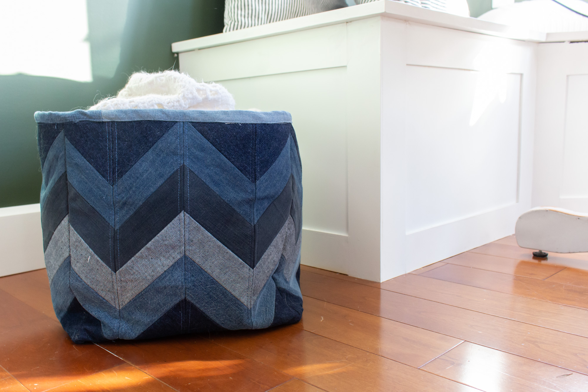 Herringbone Patchwork Storage Cube Sewing Pattern (PDF Pattern File) (S9005) - Image 3