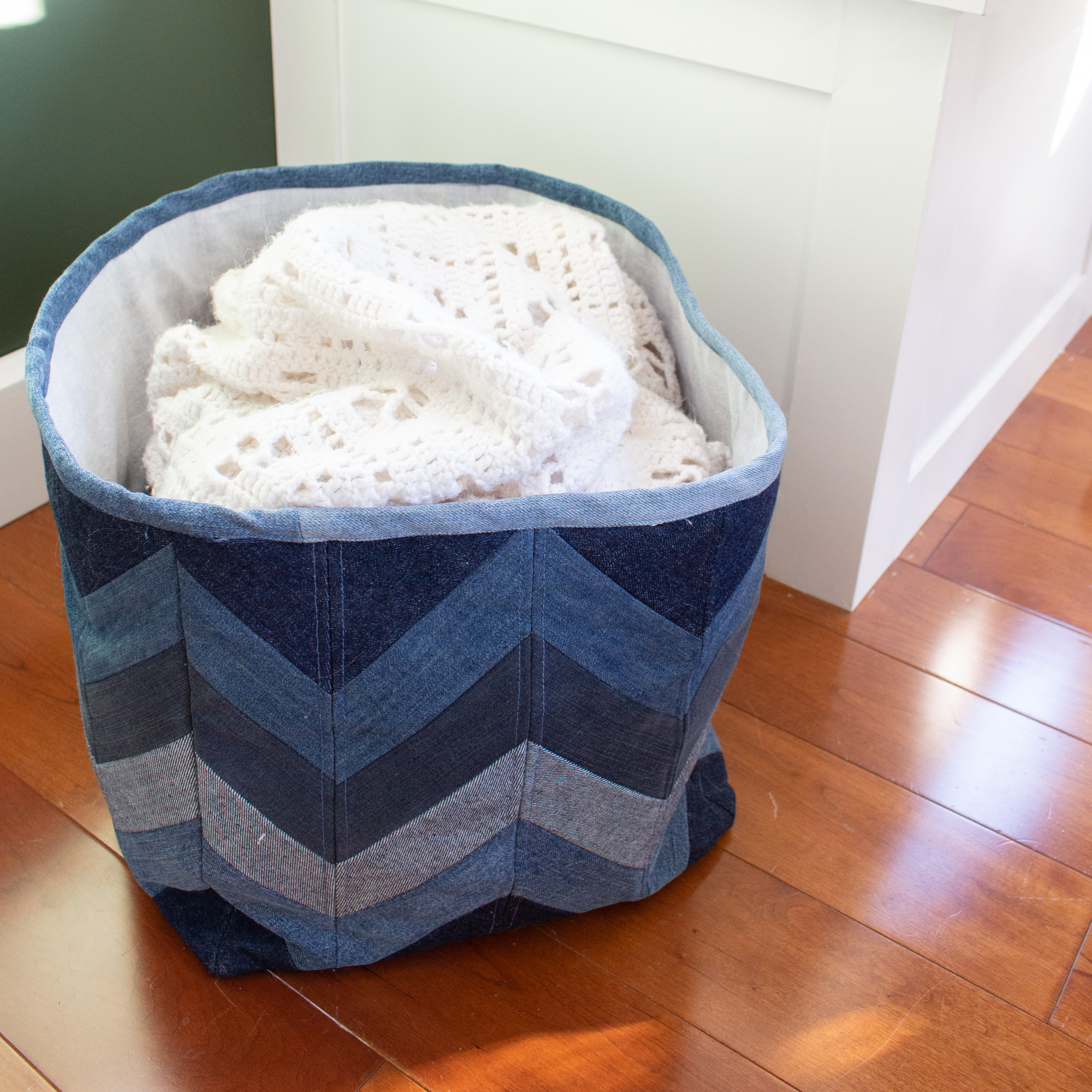Herringbone Patchwork Storage Cube Sewing Pattern (PDF Pattern File) (S9005) - Image 4
