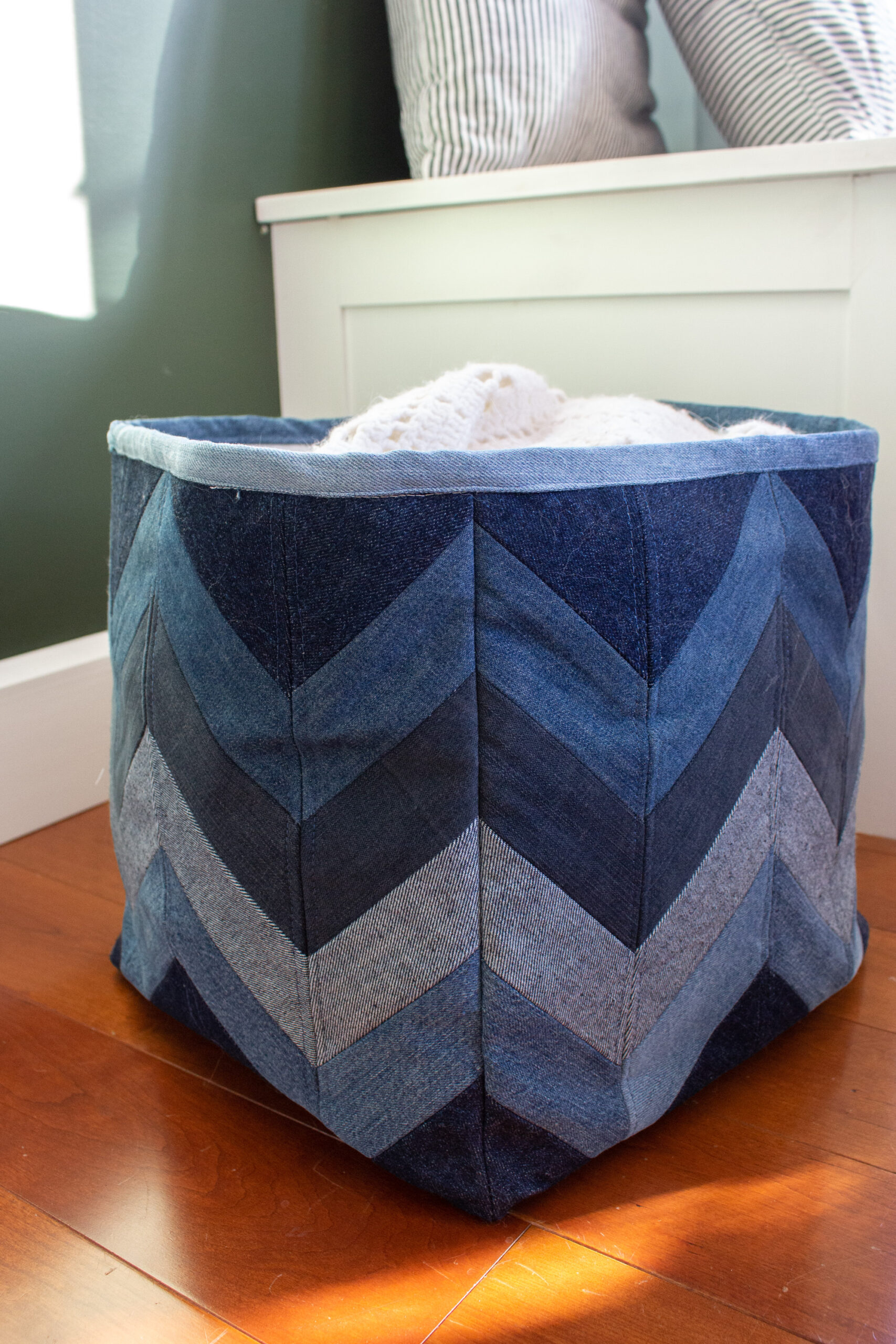 Herringbone Patchwork Storage Cube Sewing Pattern (PDF Pattern File) (S9005) - Image 5