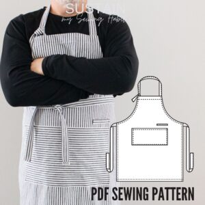 Modern Unisex Apron Sewing Pattern (PDF Pattern File) (S7007)